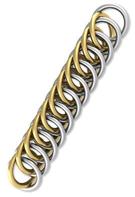 Linked jump rings